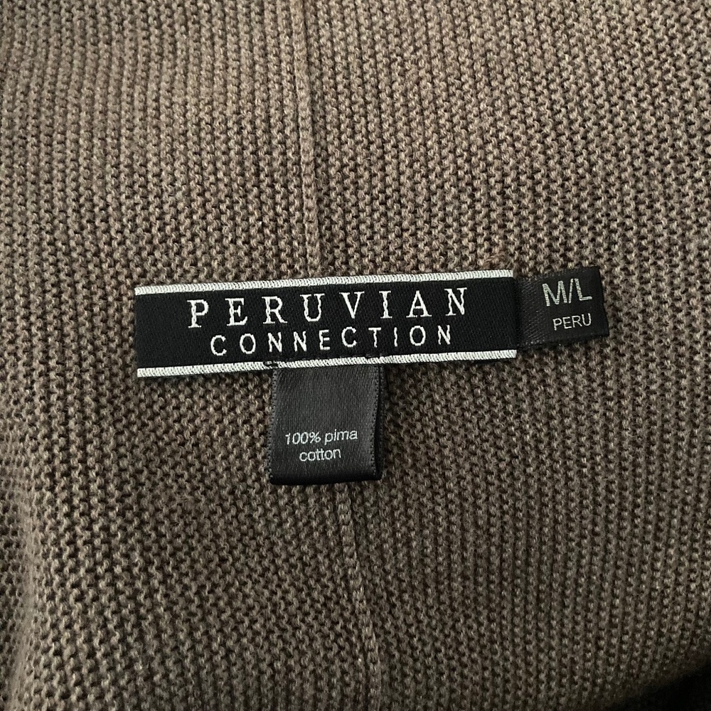 Taupe Peruvian Connection Cascading Pima Cotton V… - image 5